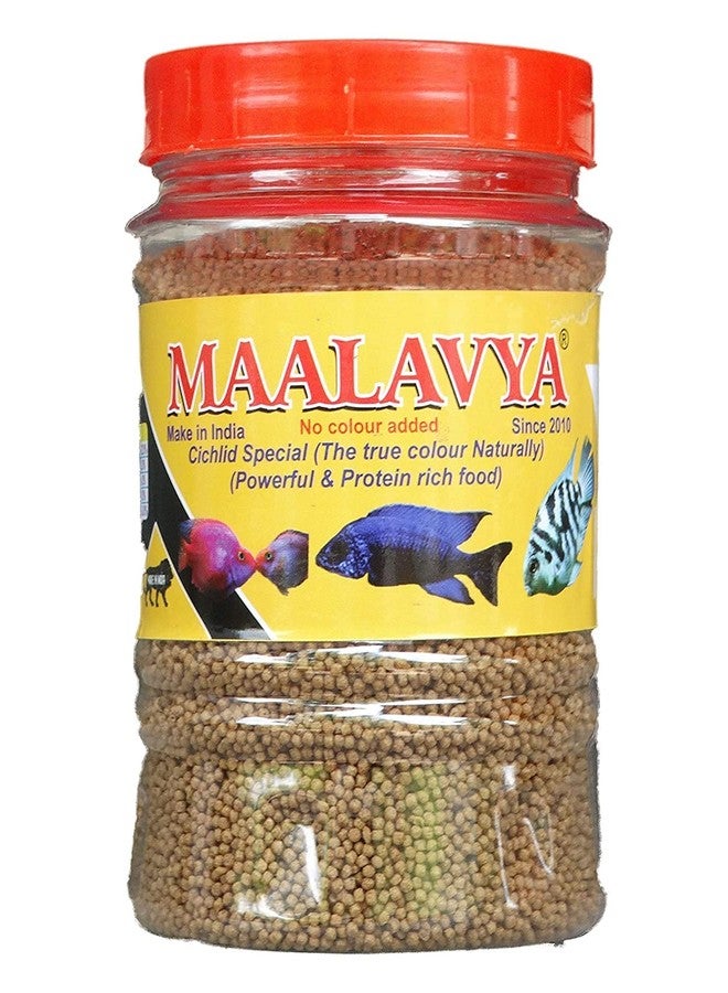 Maalavya Cichild/Cichlid Special Fish Feed/cichilds Food (Fish Food Cichlid 36 Karat) Cichlid Fish Food Size 1 MM (Cichlid Food) chiclid Fish Food chichlid chiclid Food 200 Gm - Image 2